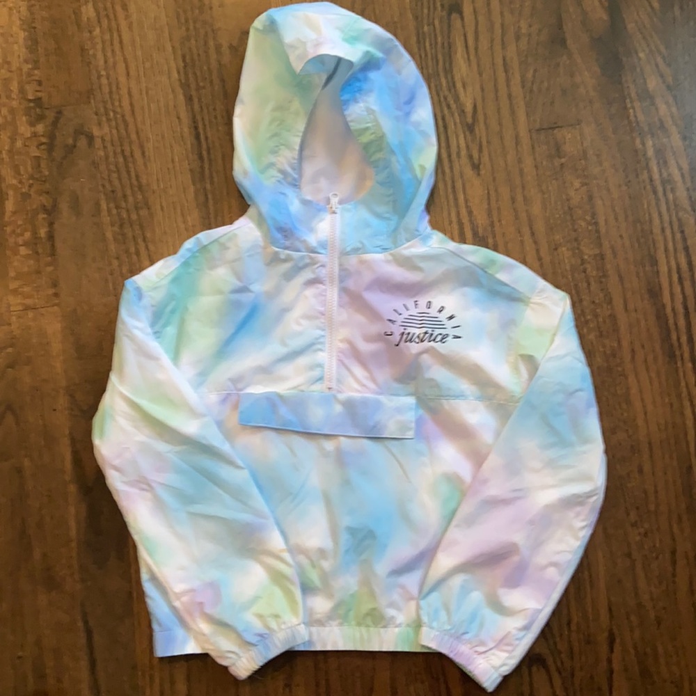 Justice Tye-Dye Hooded Portable Windbreaker (10)